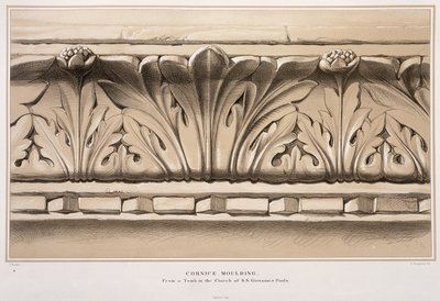 Cornice Moulding, From a Tomb in the Church of S.S. Giovanni e Paolo, from 